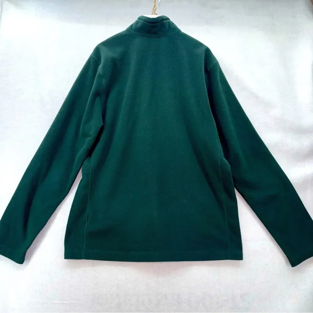 Men’s The North Face Fleece 1/4 Zip Pullover Forrest Green Medium Lightweight